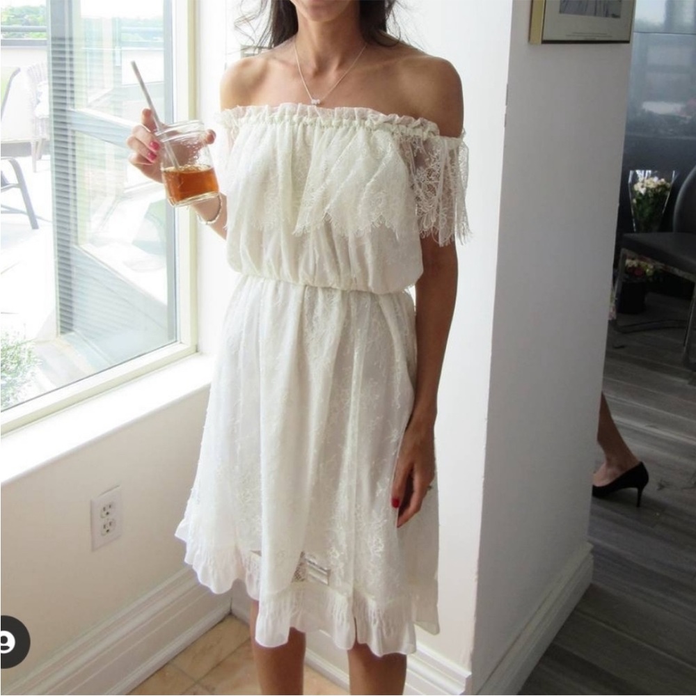 The Kooples Bohemian Ivory Lace Dress